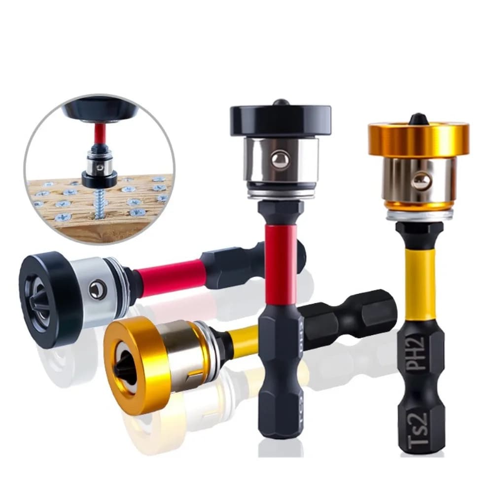 Screw Bits Plasterboard Magnetic Positioning Screwdriver Bits Hex Shank Drywall Extension Locating Batch Head Tools Parts