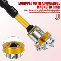 Screw Bits Plasterboard Magnetic Positioning Screwdriver Bits Hex Shank Drywall Extension Locating Batch Head Tools Parts