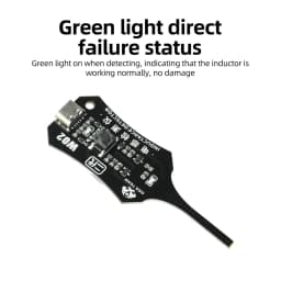 DC 5V Inductance Tester Motherboard Coil Type-C Coil Inductor Fault Detector with Green Light Indicator for Phone PCB Repair
