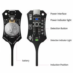 DC 5V Inductance Tester Motherboard Coil Type-C Coil Inductor Fault Detector with Green Light Indicator for Phone PCB Repair