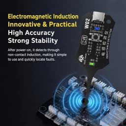 DC 5V Inductance Tester Motherboard Coil Type-C Coil Inductor Fault Detector with Green Light Indicator for Phone PCB Repair