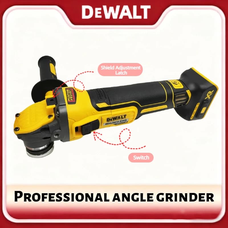 DEWALT DCG409 20V Brushless Angle Grinder | 125mm 9000RPM Professional Cutting & Polishing Machine(bare tool)