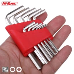 Metric Allen Wrench Set 5 8 11PCS L Handle Hex Key Short Arm Design S2 Steel Compact Transport Storage Rack for Home Auto Repair