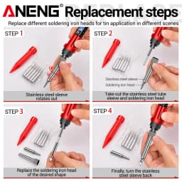 ANENG SL106 Electric Soldering Irons Adjustable Temperature 110V/220V Welding Solder US/EU Plug Professional Repair Welding Tool