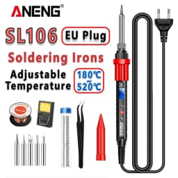 ANENG SL106 Electric Soldering Irons Adjustable Temperature 110V/220V Welding Solder US/EU Plug Professional Repair Welding Tool