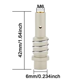 MB-15AK 15ak Coating Protection Anti-stick Gas Nozzle Holder Contact Tips 0.8/1.0/1.2mm Mig MAG Welding Torch Accessoriess
