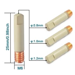 MB-15AK 15ak Coating Protection Anti-stick Gas Nozzle Holder Contact Tips 0.8/1.0/1.2mm Mig MAG Welding Torch Accessoriess