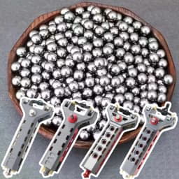 300pcs 8mm Steel Balls For G5 Slingshot, Standard 8mm Outdoor Shooting Steel Balls, Suitable For Various Repeating Slingshots.
