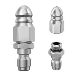 1/4" High Pressure Water Jet Nozzle, Quick Connect Tip for Sewer Drain Cleaning, Heavy Duty Drain Hose Cleaner Tool