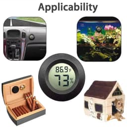 4PCS LCD Digital Thermometer Hygrometer Indoor Room Electronic Temperature Humidity Meter Sensor Gauge Weather Station Home 