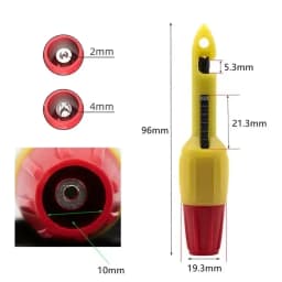 2pcs Electrical Circuit Puncture Needle Non-breaking Detection Insulation Wire Piercing Clip Repair Tools Auto Accessories Kits