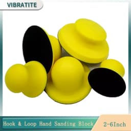 2-6" Hook and Loop Hat Hand Sanding Block Sandpaper PU Foam Hand Pad Polishing Pad for Woodworking Manual Polishing Tools