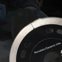 JUSTINLAU 105/115/125mm Diamond Blade CONTINUOUS RIM for Thin Cutting Wet Cutting Porcelain Ceramic Tiles Saw Blade Cutting Disc