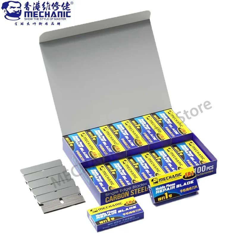 MECHANIC FR1 High Toughness Blades for Mobile Phone Maintenance LCD Screen OCA Glue Cleaning Removal Scraper Hand Tools Kit