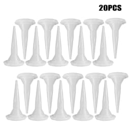 1/6/10/20pcs Universal Caulking Gun Nozzles Plastic Glass Glue Sealant Silicone Caulking Tips Mouth for Home Construction Tools