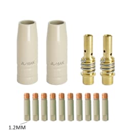 14Pcs 15AK New Coating Protection Nozzle 0.8/1.0/1.2MM Non-stick Welding Slag European Airless Protection Protective Sleeve