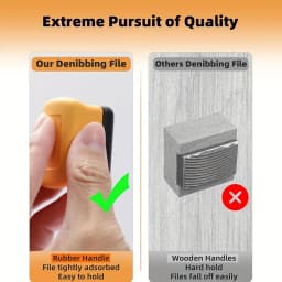 Denibbing File, Paint File Tool for Quick Removal of Paint Imperfections, Two Sided Mini-File Blade for Repairing Paint Retentio