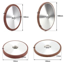 80-200mm Diamond Grinding Wheel Resin Grinding Disc Abrasive Tools for Tungsten Steel Alloy Ceramic Glass Sharpenin Grit 150/320