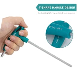 T-Handle Hex Allen Key Screws Screwdriver Driver Tool Hex Wrench 2mm/2.5mm/3mm/4mm/5mm/6mm/8mm/10mm T-Handle Spanner Allen Keys