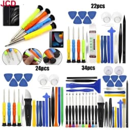 22/24/34pcs Mobile Phone Repair Tools Disassemble Repair Kit for iPhone Screwdriver Combination Skid Multi Function Disassembly