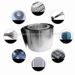 5Meters Aluminium Strip Sheet Thickness 0.05/0.1/0.2/0.3/0.4/0.5/0.6/0.8/1.0/1.2/1.5/2mm Coil Plate Width 10/15/20/30/40/50mm