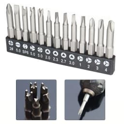 Precision Y U Shaped Triangle Screwdriver Magnetic Bit 1/4in Inner Cross Three Points Screw Driver Security Tip For Power Drill