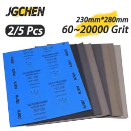 Silicon Carbide Sandpaper 60-20000Grit Waterproof Wet/Dry 230x280mm for Wood Metal Stone Surface High Performance Abrasive Sheet