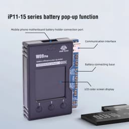 OSS W09 Pro V3 Battery Life Pop-up Tester for IPhone11-15PM Detection Modify Battery Efficiency 100% Cycle Health Data Tool