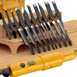 20PCS Blade Electric Engraving Machine Set Chisel Woodworking Small Handheld Lithium Battery Chisel Grinding Tool
