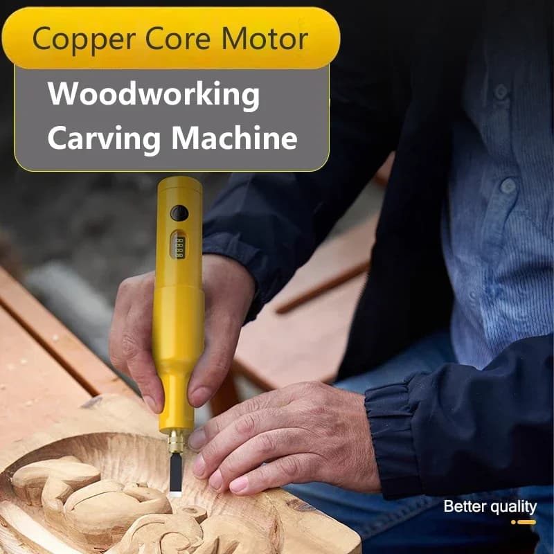 20PCS Blade Electric Engraving Machine Set Chisel Woodworking Small Handheld Lithium Battery Chisel Grinding Tool