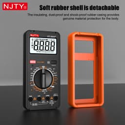 NJTY DT-9205+ Digital Multimeter Manual Range Electrical Tester Voltage Current Resistance Frequency HEF Live Wire Voltage Meter