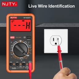 NJTY DT-9205+ Digital Multimeter Manual Range Electrical Tester Voltage Current Resistance Frequency HEF Live Wire Voltage Meter