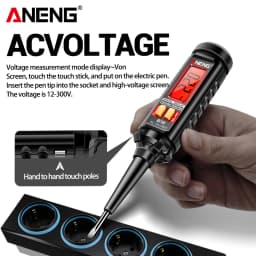 Digital Smart Voltage Sensing Tester Pen Screwdriver ANENG B16 12V-300V Voltage Detector Non-Contact Probing Electrician Repair