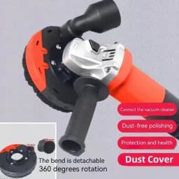 100/115/125/150 Angle Grinder Dust Cover Surface Grinding Cutting Dust Shroud Concrete Stone Dust Collection Cover