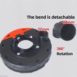 100/115/125/150 Angle Grinder Dust Cover Surface Grinding Cutting Dust Shroud Concrete Stone Dust Collection Cover