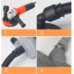 100/115/125/150 Angle Grinder Dust Cover Surface Grinding Cutting Dust Shroud Concrete Stone Dust Collection Cover