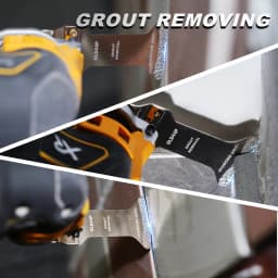 EZARC Diamond Oscillating Blades 3pcs, Oscillating Multi Tool Saw Blades for Cleaning Mortar, Grout Removal, Extra Long Reach