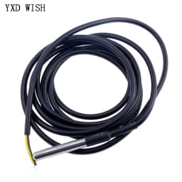 10pcs DS18B20 Temperature Probe Temperature Sensor 1M 2M 3M 5M DS1820 Stainless Steel Package Waterproof 18B20 100cm/200cm/300cm