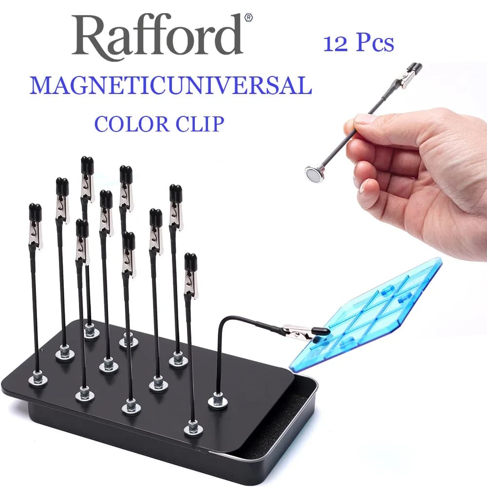 Model Painting Stand Base Holder 12PCS Alligator Clip Sticks Magnetic Bendable for Airbrush Spray Hobby DIY Model Crafting