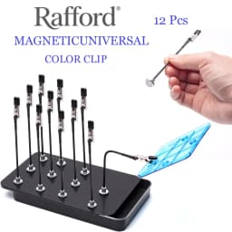 Model Painting Stand Base Holder 12PCS Alligator Clip Sticks Magnetic Bendable for Airbrush Spray Hobby DIY Model Crafting