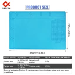 Anti-static ESD Soldering Silicone Mat Heat-Resistant Work Pad For Soldering Iron Soldering Station Repair Desoldering Platform