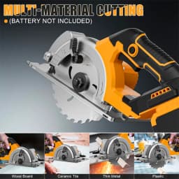Electric Goddess 5in Brushless Electric Circular Saw For Dewalt 20V Battery Cordless 1000W Handheld Woodwork Saw Power Tool 
