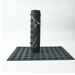 Black Magnetic Mat Instrument Tool Attachment Mats Magnetic Silicone Tools Mats Pad