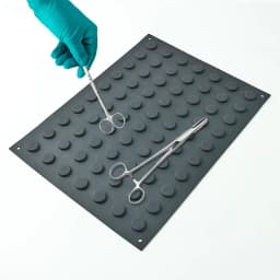 Black Magnetic Mat Instrument Tool Attachment Mats Magnetic Silicone Tools Mats Pad