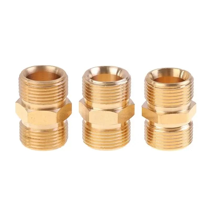 High Pressure Washer Hose Extension Connector Adapter, M22 14mm & 15mm Male Thread Female Hose Coupler Adaptor for Power Washe