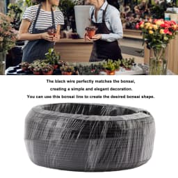 Black Bonsai Aluminum Training Wire 3.5mm 500g Flexible Shaping Wire Good Fixation Effect Gardening Landscape Plant Accessories