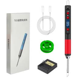 T12 Series T65 Digital Electric USB Soldering Iron Kit Set Mini Smart Adjustable Temperature Welding Tool 180-500℃ wireless