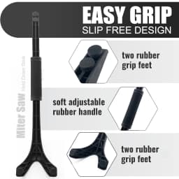 Miter Saw Hold Down Stick Woodworking Safety Push Handle Push Stick for Table Saws in Woodworking Soft Adjustable Rubber Handle