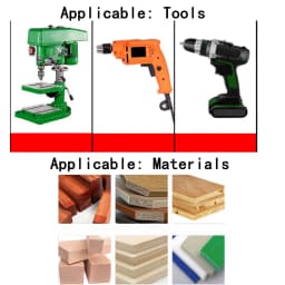 Carbide Woodworking Hole Saw Drill Bit 15-100mm Hole Opener Reamer Wood Board Drilling Cutter Tool