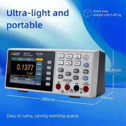 OWON XDM1041/XDM1241 Bench Digital Multimeter 4 1/2 Digits True RMS Current Voltmeter Temperature 3.5" LCD